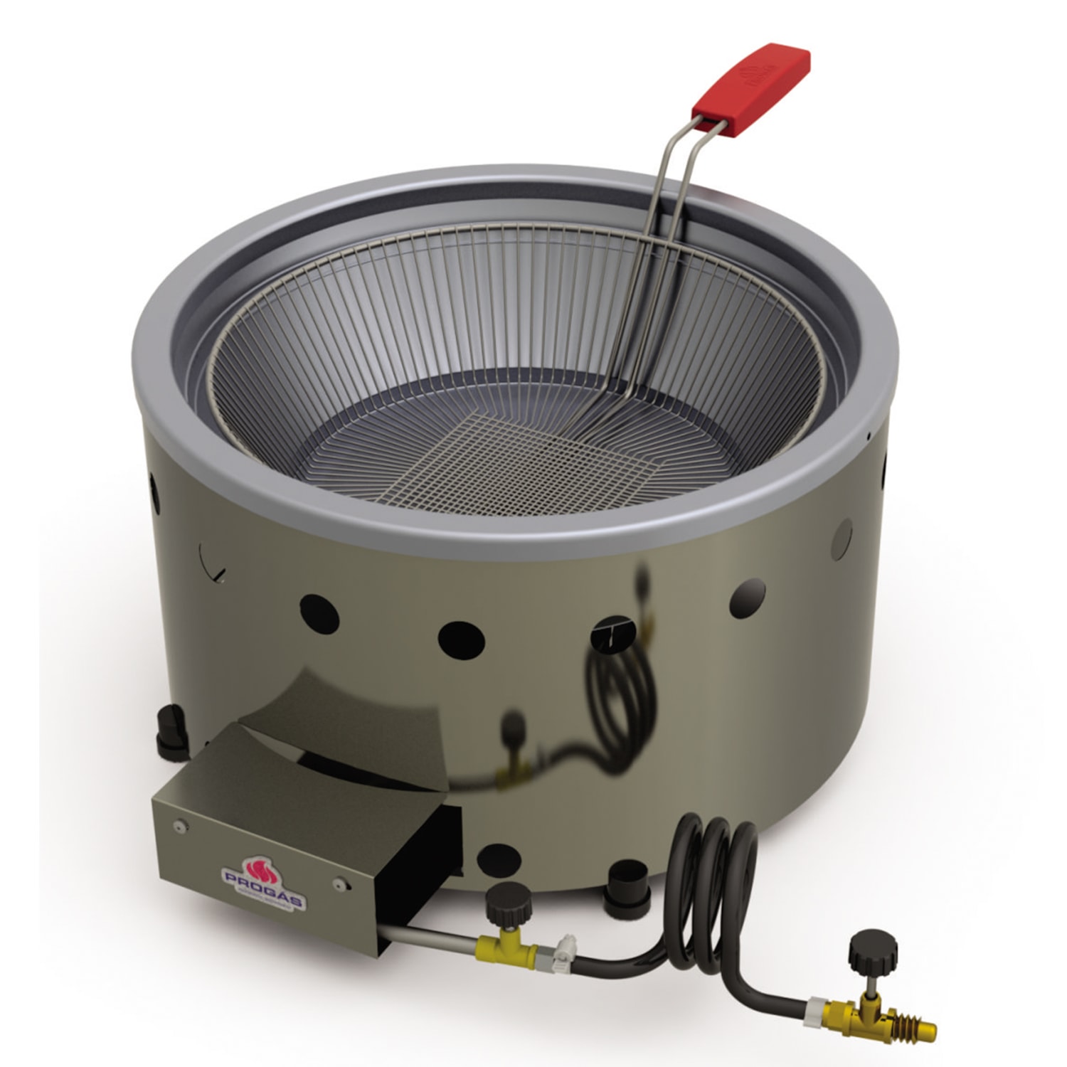 Tacho de Fritura a gás 7 Litros em Aço Inox Progas - PR-70G